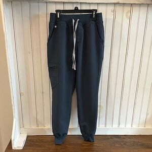 Figs Zamora Jogger Scrubs in Dark Harbour (Petite)